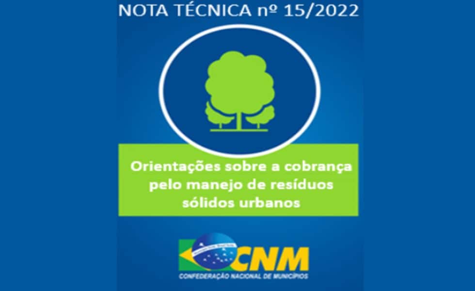 Orientações sobre a cobrança pelo manejo de resíduos sólidos urbanos – CNM – abril 2022