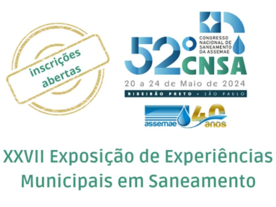 Confira a Programação do XXVII Congresso Nacional de Saneamento da ASSEMAE