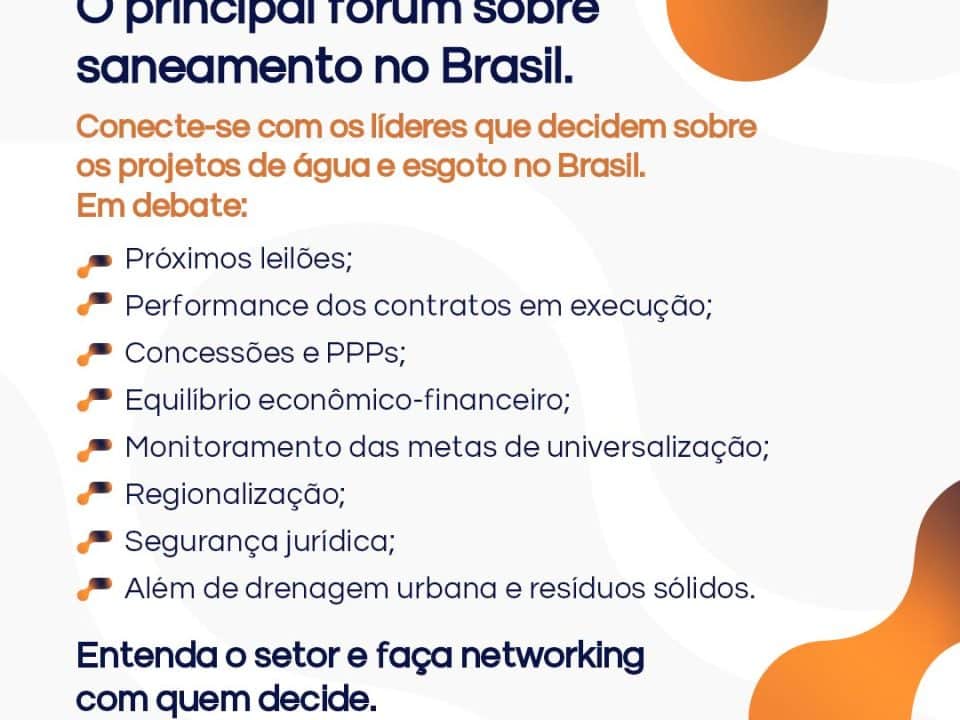 VI Edição do Fórum Novo Saneamento